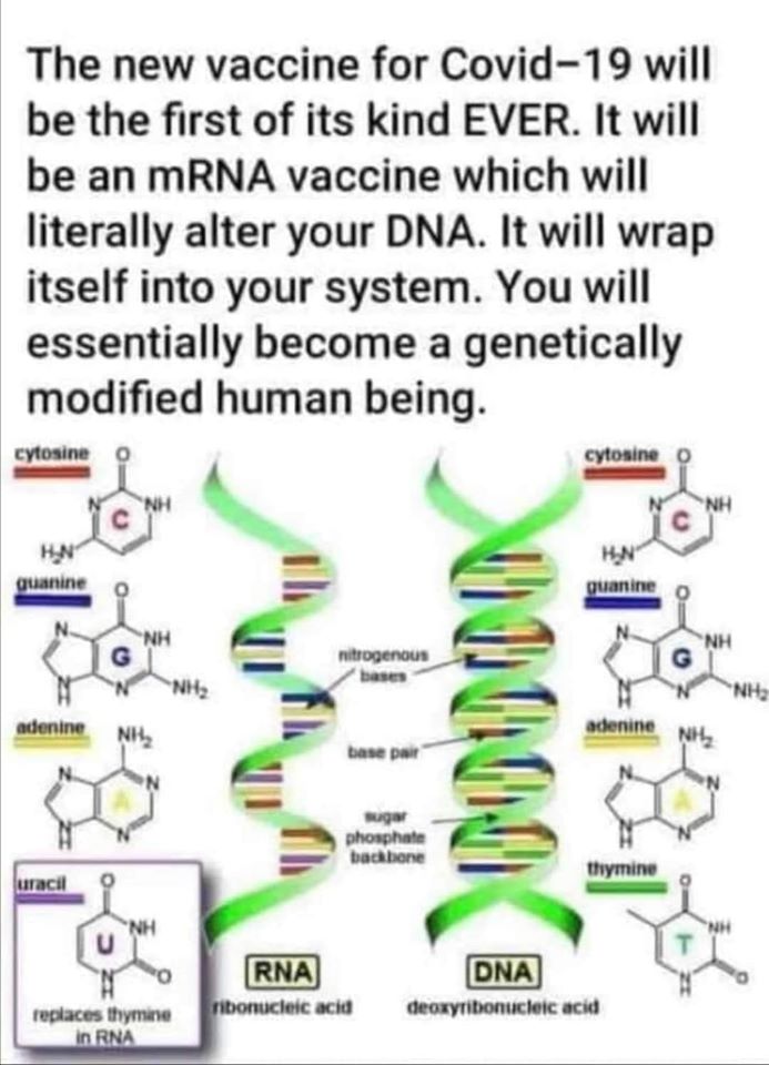 new covid vaccine will alter your DNA