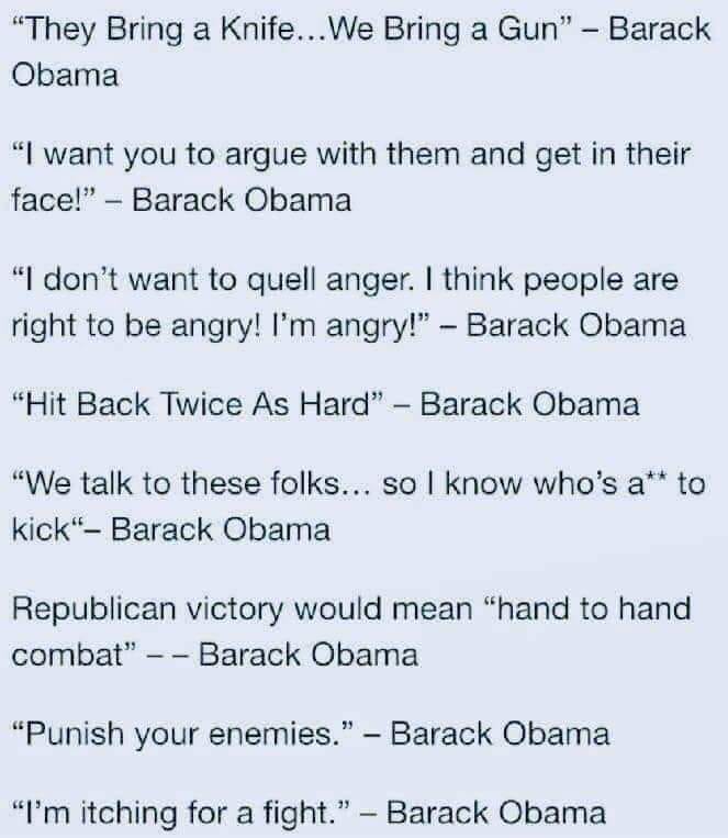 Obama Threatening Comments