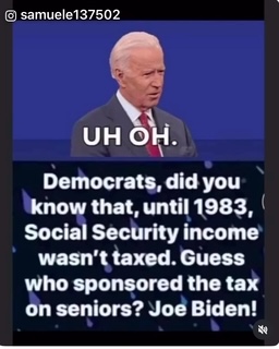 1983, it was Joe Biden that got the ball rolling taxing SS