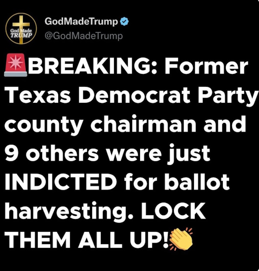 Texas Democrat party chairman Indicted