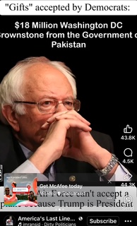 Sanders received a 12 million dollar brownstone compliments of the Pakistan government