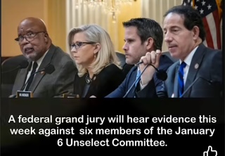 A federal grand jury will hear evidence against six of the Jan 6 committee