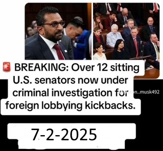 Over 12 sitting senators under investigation for foreign lobbying kickbacks